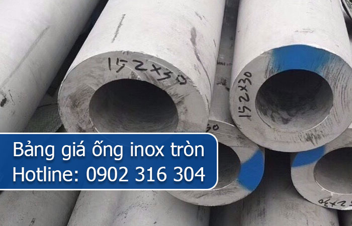 bảng giá ống inox tròn