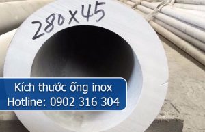 kích thước ống inox